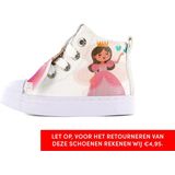 Shoesme hoge witte sneaker met prinses