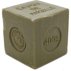 Marseillezeep (Savon de Marseille) - 400 gram plasticvrij verpakt en palmolievrij - vegan - dierproefvrij - zonder chemische toevoegingen