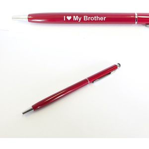 Pen Met Gravering - I Love My Brother