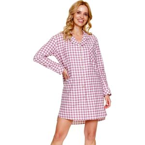 Doctor Nap Nachthemd Flanel Mauve TM.7300 L /XL