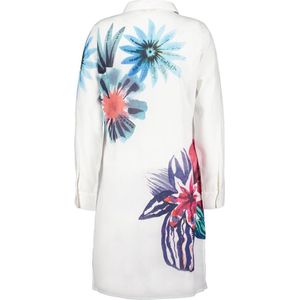 DIDI Dames Tunic Floral in offwhite with floral Medley panel maat 42