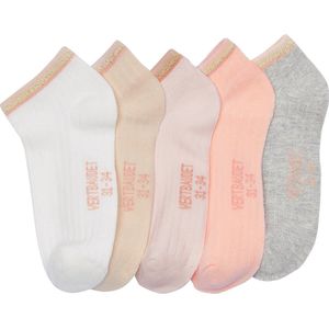 Vertbaudet - Set van 5 Paar - Meisjessokken - Geribd Tricot