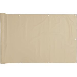 vidaXL - Balkonscherm - Oxford - textiel - 75x600 - cm - beige