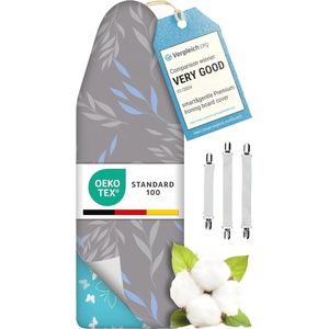 Turbo Strijkplankovertrek voor Stoomstrijkijzer - Extra Dikke 5-Lagen Hoes voor Strijkplanken 115-120 cm