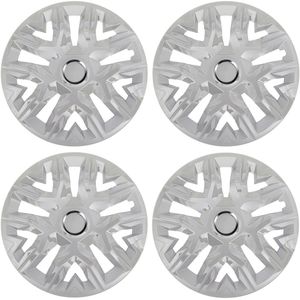Universele wieldoppen 14'' NRM Perfecto zilver gelakt 4 stuks