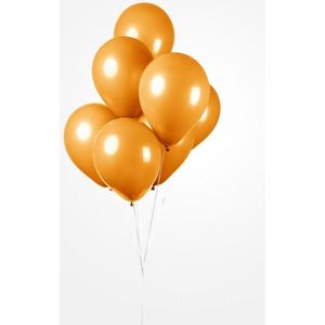 25 Ballonnen Oranje, 27,5 cm doorsnee, EK, Carnaval, Voetbal, Verjaardag, Themafeest