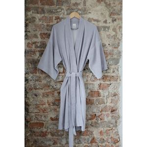 MudBySyl - Kimono Stone - Cotton velvet - Duurzaam - Badjas dames