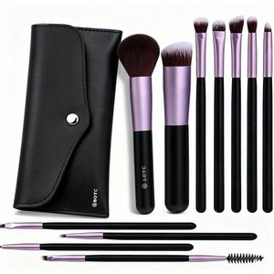 BOTC Make Up Kwasten Set - Foundation Kwast - Set van 14 stuks - Brush set - Make up Borstels - Paars