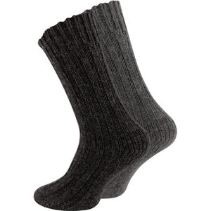 Alpacawollen Sokken 2 Paar – Unisex Warme Wollen Sokken – Extra Dik Alpaca Garen – Maat 43-46