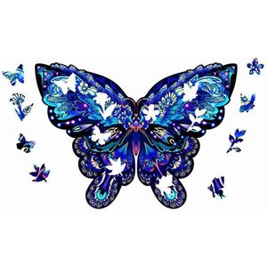 Logica Giochi Mandala Houten Legpuzzel Nachtvlinder/ Butterfly, LG2839, 28x20,4cm