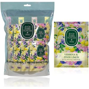 Eyup Sabri Tuncer – Verbena & Zinde Kolonya Natte Doekjes – 50 Stuks – Groot Formaat
