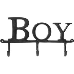 Kapstok met 3 Kapstokhaken Boy Riverdale 40 X 28 cm Zwart - Wandkapstokken Voor Jongens