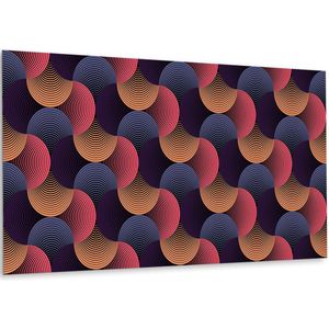 Tulup PVC Wandpaneel - Retro Patroon Vinyl Wandpaneel - 100 cm x 50 cm - Veelkleurig Wandpaneel Zelfklevend - 1 stuk - Wandpaneel Zelfklevend - Geometrisch Wandpaneel - Vinyl Wandpaneel - Plaktegels Keuken en Badkamer