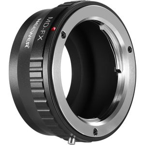 MD naar Fuji X Lens Mount Adapter - Compatibel met Minolta MD Rokkor Mount Lens voor Fujifilm X Serie Camera X-T2 X-T5 X-T20 X-Pro3 X-Pro2 etc. - Mat Zwart, Alleen Handmatige Scherpstelling, MD-FX - X01NSK600