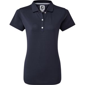 Footjoy Stretch Pique Solid Golfpolo Dames Navy Maat S