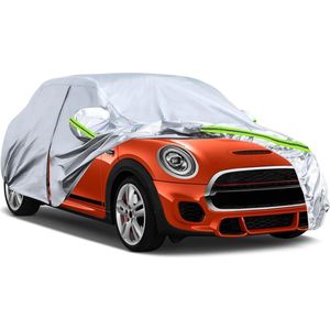 Waterdichte autohoes voor Mini Cooper 3 deuren 2000-2022 - all weather - regen, zon, stofbescherming - ritsdeur - winddichte band - buiten en binnen - volledige hoes Autohoes