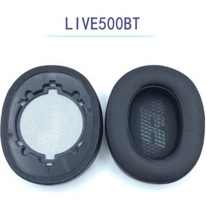 2x Oorkussens Geschikt Voor JBL Live 500BT - oorkussens jbl - Vervangende Koptelefoon Earpads - koptelefoon jbl - Zacht Schuim - Eiwitleer - Zwart