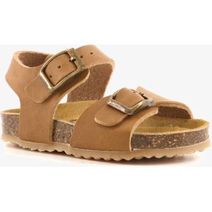 Groot leren kinder bio sandalen cognac - Maat 28