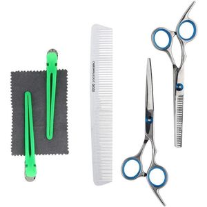 Allecto Plus - Kappersschaar Set van Roestvrij Staal - Multi-Use Haarknipset voor Dames en Heren