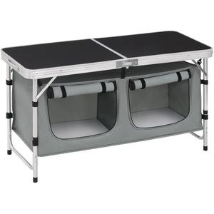 Koopiez Tafel - Picknicktafel - Tuin - Buiten - Opvouwbaar - Met Opbergtassen - Aluminium Buizen - Verstelbaar