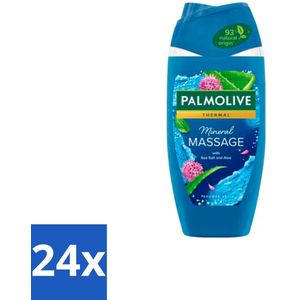 Palmolive - Thermal - Douchegel - Zeezout & Aloë Vera - Mineral Massage - 250 ml - Voordeelverpakking - 24 stuks