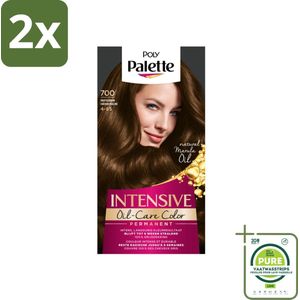 Poly Palette - Haarverf - Truffel Bruin 700 - 115ml - Voordeelverpakking - 2 stuks - Haarverf - Permanente haarkleur
