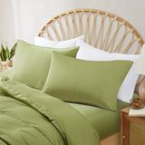 Bamboebaas premium bamboe kussenslopen - Soft green - 60x70 cm