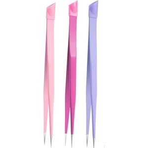 YUBBI Nail Art Pincet Set - 3 Stuks - Sticker Tool - Pincet voor Nail Charms en Steentjes - Knutsel Pincet - Hobby Pincet