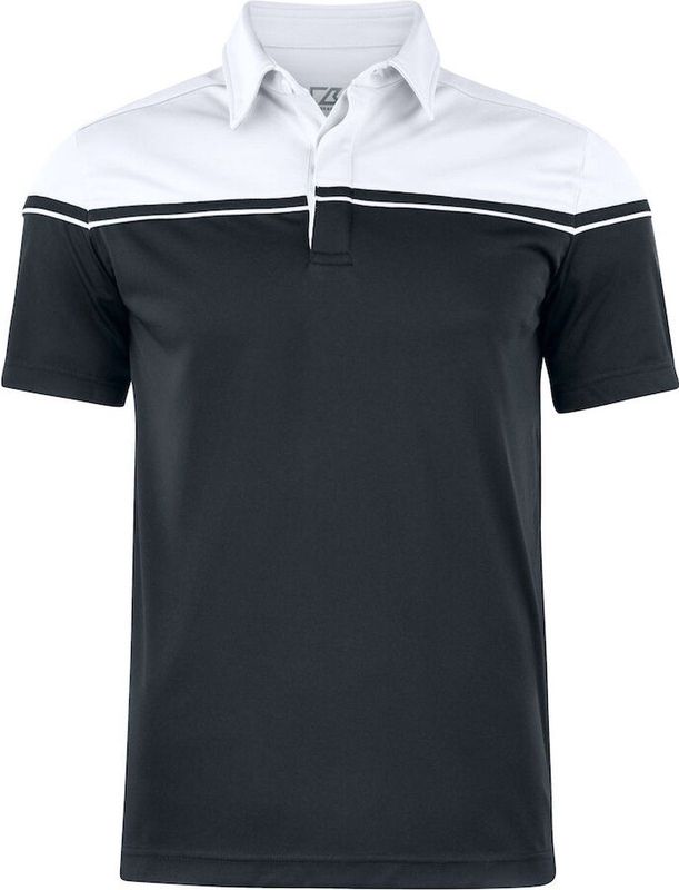 Cutter & Buck Seabeck Polo Heren Zwart/Wit maat S