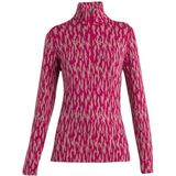 Icebreaker 260 Vertex Macro Forms Merino Lange Mouwen Basislaag Roze S Vrouw