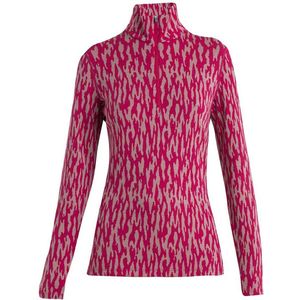 Icebreaker 260 Vertex Macro Forms Merino Lange Mouwen Basislaag Roze S Vrouw