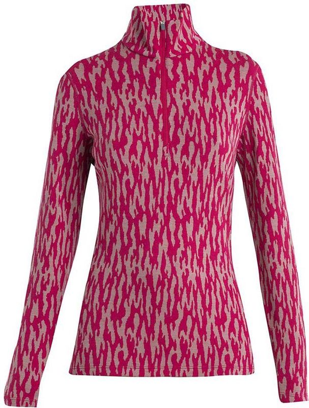 Icebreaker 260 Vertex Macro Forms Merino Lange Mouwen Basislaag Roze S Vrouw