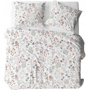Kora Beddengoed Set 220x200cm - Ademend Katoen, Strijkvrij