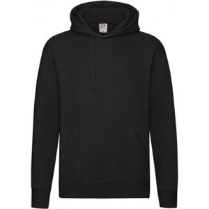 Premium Hooded Sweat - Black - S - Fruit of the Loom