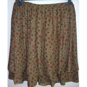 Feestelijke Scotch&Soda Sterren Rok - Bruin - Maat S