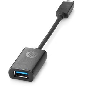 HP - USB-adapter - USB type A (V) naar USB-C (M) - USB 3.0 - 14.08 cm - voor HP 340S G7; Chromebook 14 G6; Elite Slice G2; ProBook 430 G7, 440 G7, 450 G7; ProBook x360