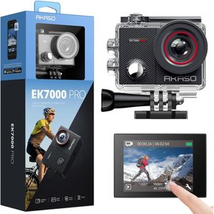AKASO EK7000 Pro - Action Camera 4K - 40M Waterdicht - WiFi & EIS - Touchscreen - Zwart