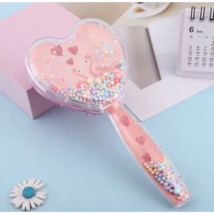Little Olives - Haarborstel met confetti balletjes - Haar accessoires voor Kinderen - Haarborstel Meisje - Kinderborstel - Schattige Haar Accessoires - Haren kammen - Borstel Meisje - Cadeau meisje - Roze Haarborstel - Flamingo