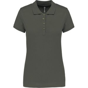 Kariban Piqué-damespolo korte mouwen K255 - Dark Khaki - XXL