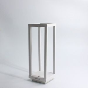 DiningGlow Tafellamp Mercurius | Wit - Professionele Tafellamp - Tot 12 Uur Licht - Luxe Draadloos Oplaadbare Tafellamp