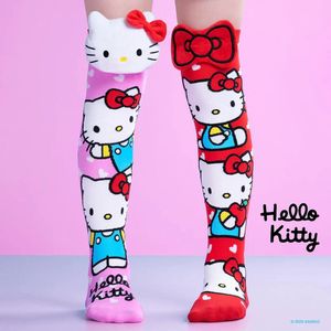 Hello Kitty - Sanrio - Kinder Sokken - Hoge Sokken - Verjaardag - Vrolijke Sokken