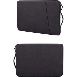 Hoes Geschikt voor Macbook Air hoes 13,3 2018 / 2019 / 2020 / 2022 Hoes - Sleeve Spatwater proof hoesje met handvat & ruimte voor accessoires Zwart