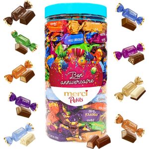 merci Petits bonbons de chocolat - Bon Anniversaire (design 2) - 700g