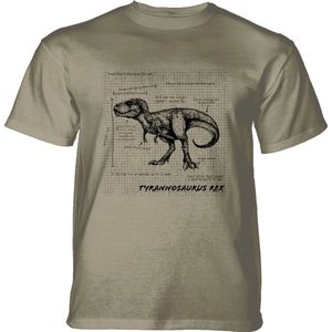 T-shirt T-Rex Fact Sheet Beige 3XL