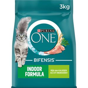 Purina ONE Adult Indoor - Kattenvoer Droogvoer - Kalkoen - 3 kg