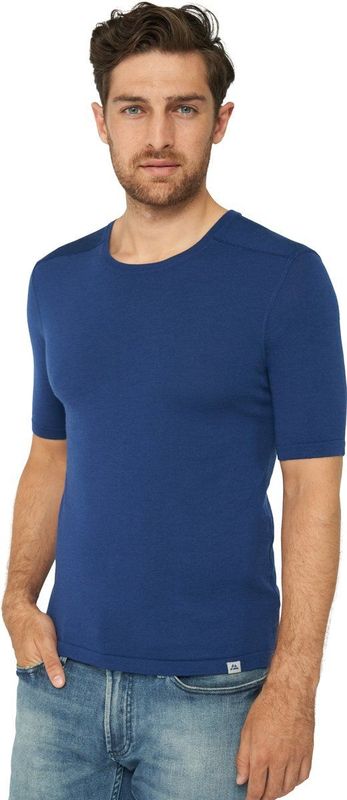 Thermoshirt - Korte Mouwen - Merinowol - Zwart - OEKO-TEX Gecertificeerd