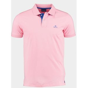 Gant Polo korte mouw Roze Contrast Collar Pique SS Rugge 2052003/664