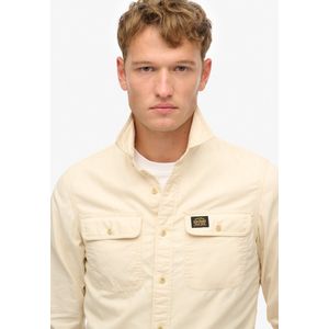 Superdry - Katoenen Workwear Overhemd - Heren - Lange Mouwen - Relaxed Fit
