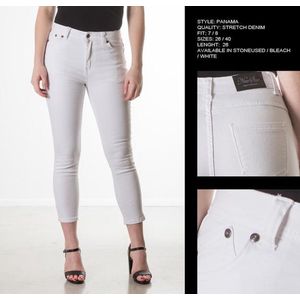 New Star dames capri broek Panama wit - maat 34