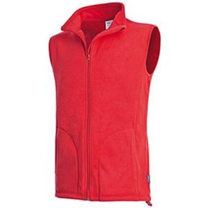 Stedman Heren Actief Vlies Gilet (Scharlakenrood)